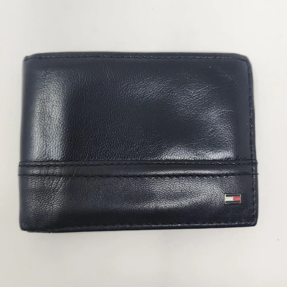 Tommy Hilfiger Black Leather RFID Protection Wallet